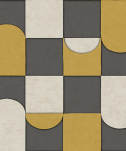 papel de parede affinity af24551 Modern living room with grey tiles, seamless design, luxurious interior background.