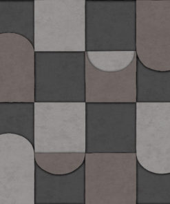papel de parede affinity af24554 Modern living room with white tiles, seamless design, luxurious interior background.