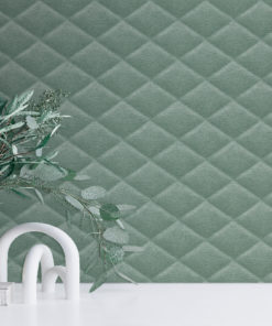 papel de parede affinity af24561 Modern living room with green tiles, seamless design, luxurious interior background.